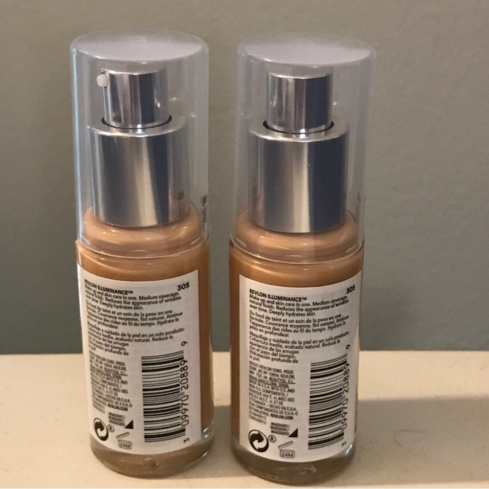 Revlon Illuminance Skin-Caring Foundation 305 Medium Sand 2 Count - Picture 2 of 7